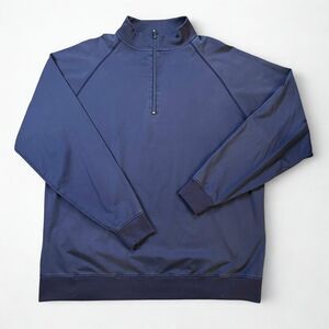 FootJoy Pullover Men XXL Quarter Zip Golf Performance Stretch Navy Blue